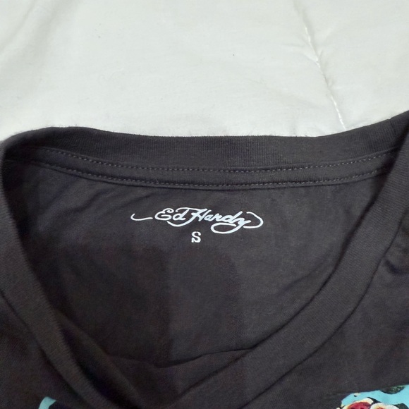 Ed Hardy Charcoal Graphic Tee - Picture 3 of 4